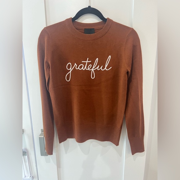 Alex Marie Sweaters - NWT Alex Marie Brown Women’s  Sweater Grateful Design size XS
